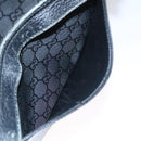 GUCCI GG Canvas Tote Bag Outlet Black Silver 180449 Auth ep7007-23