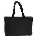 GUCCI GG Canvas Tote Bag Outlet Black Silver 180449 Auth ep7007-2