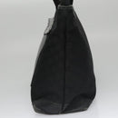 GUCCI GG Canvas Tote Bag Outlet Black Silver 180449 Auth ep7007-4