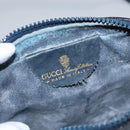 GUCCI GG Supreme Sherry Line Shoulder Bag PVC Leather Navy Red Auth ep7021-10