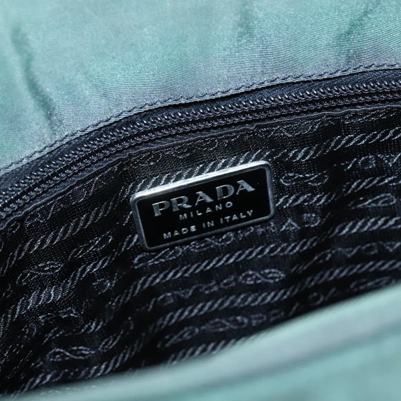 PRADA Shoulder Bag Nylon Green Auth ep7022