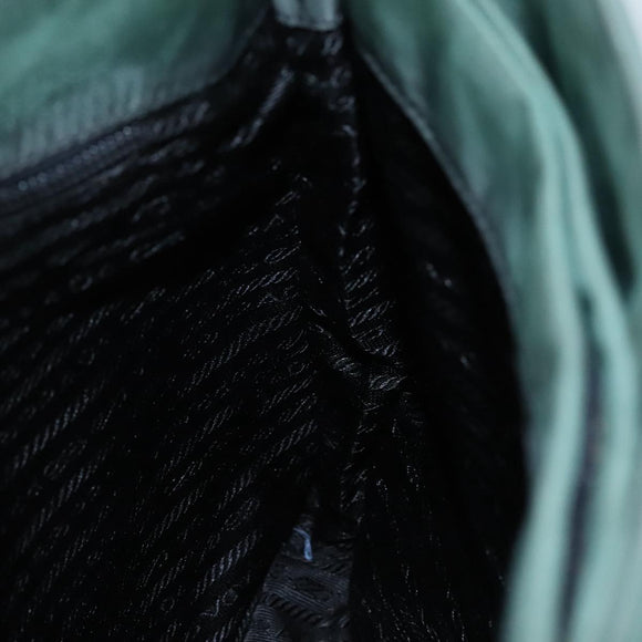 PRADA Shoulder Bag Nylon Green Auth ep7022