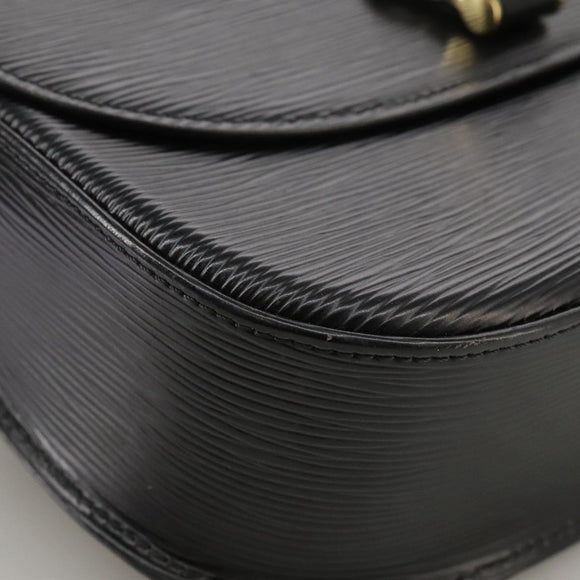 LOUIS VUITTON Epi Saint Cloud GM Shoulder Bag Black Noir M52192 LV Auth ep7029