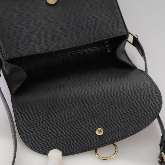 LOUIS VUITTON Epi Saint Cloud GM Shoulder Bag Black Noir M52192 LV Auth ep7029