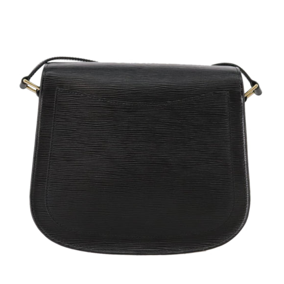 LOUIS VUITTON Epi Saint Cloud GM Shoulder Bag Black Noir M52192 LV Auth ep7029