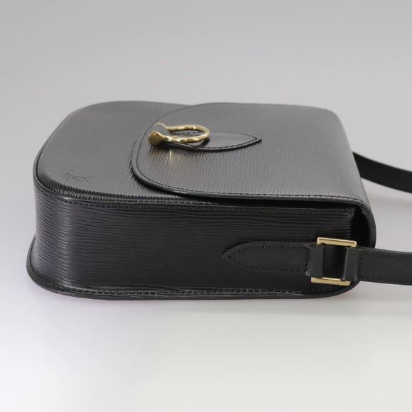 LOUIS VUITTON Epi Saint Cloud GM Shoulder Bag Black Noir M52192 LV Auth ep7029