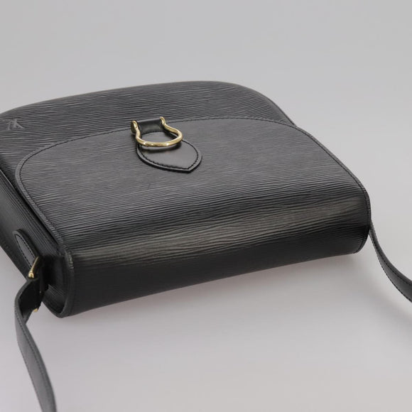 LOUIS VUITTON Epi Saint Cloud GM Shoulder Bag Black Noir M52192 LV Auth ep7029