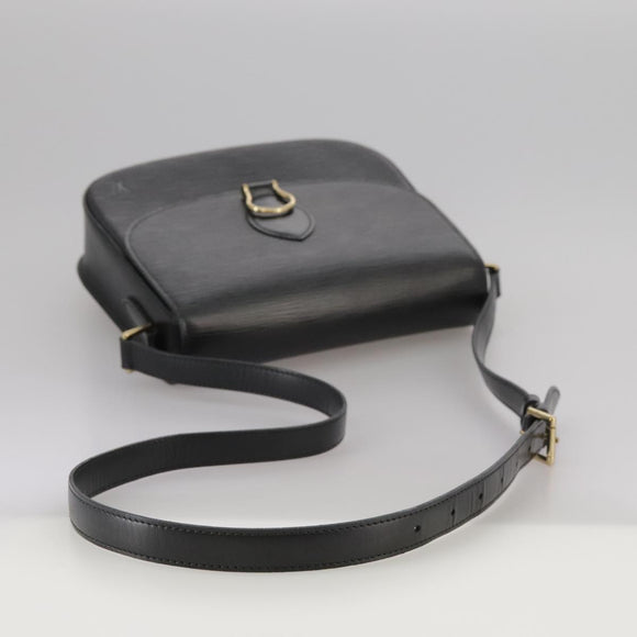 LOUIS VUITTON Epi Saint Cloud GM Shoulder Bag Black Noir M52192 LV Auth ep7029
