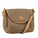 GUCCI Micro GG Supreme Shoulder Bag PVC Beige Gold Auth ep7034-1