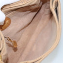 GUCCI Micro GG Supreme Shoulder Bag PVC Beige Gold Auth ep7034-11