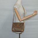 GUCCI Micro GG Supreme Shoulder Bag PVC Beige Gold Auth ep7034-25