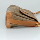 GUCCI Micro GG Supreme Shoulder Bag PVC Beige Gold Auth ep7034-3