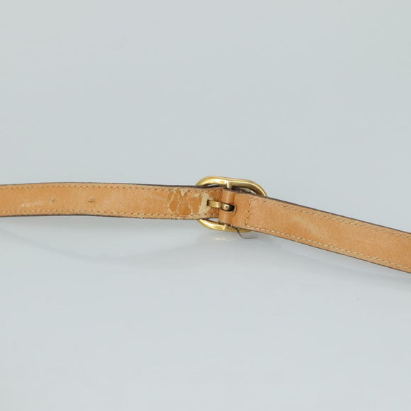 GUCCI Micro GG Supreme Shoulder Bag PVC Beige Gold Auth ep7034