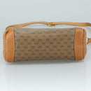 GUCCI Micro GG Supreme Shoulder Bag PVC Beige Gold Auth ep7034-5