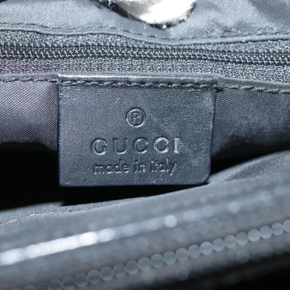 GUCCI Bamboo Hand Bag Nylon Black 002 1010 3444 Auth ep7044