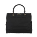 GUCCI Bamboo Hand Bag Nylon Black 002 1010 3444 Auth ep7044-13