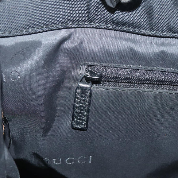 GUCCI Bamboo Hand Bag Nylon Black 002 1010 3444 Auth ep7044