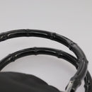 GUCCI Bamboo Hand Bag Nylon Black 002 1010 3444 Auth ep7044-14