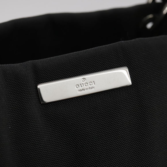 GUCCI Bamboo Hand Bag Nylon Black 002 1016 Auth ep7046