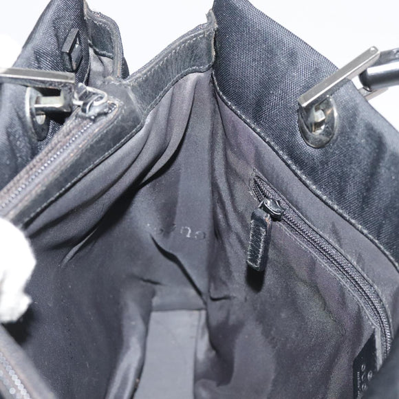 GUCCI Bamboo Hand Bag Nylon Black 002 1016 Auth ep7046