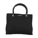 GUCCI Bamboo Hand Bag Nylon Black 002 1016 Auth ep7046-2