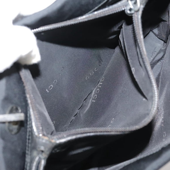 GUCCI Bamboo Hand Bag Nylon Black 002 1016 Auth ep7046