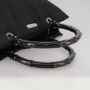 GUCCI Bamboo Hand Bag Nylon Black 002 1016 Auth ep7046-7