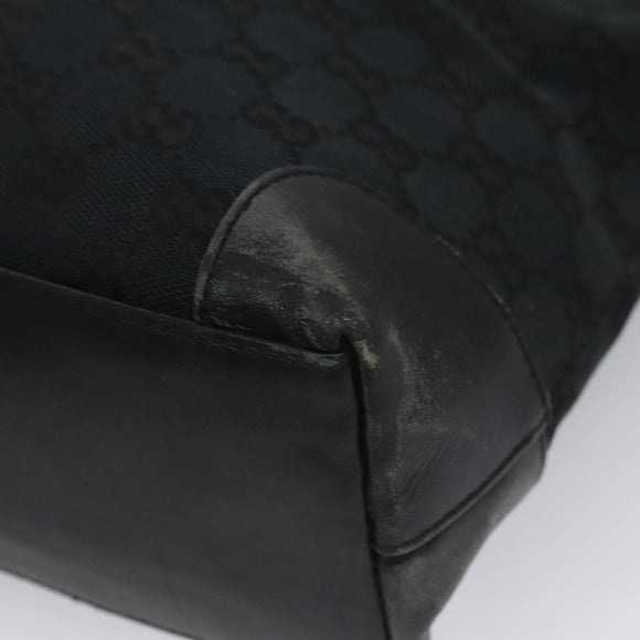 GUCCI GG Canvas Hand Bag Black 33890 Auth ep7056