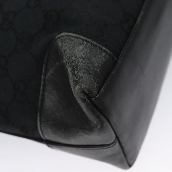 GUCCI GG Canvas Hand Bag Black 33890 Auth ep7056