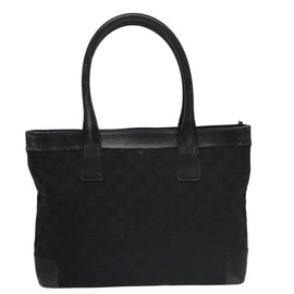 GUCCI GG Canvas Hand Bag Black 33890 Auth ep7056 - 0