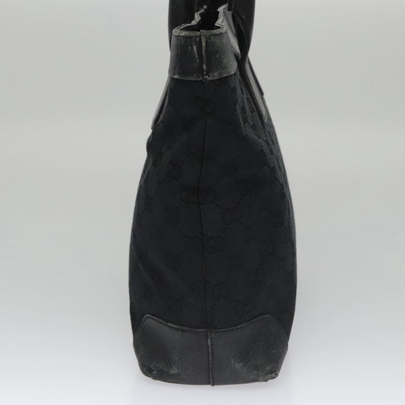 GUCCI GG Canvas Hand Bag Black 33890 Auth ep7056
