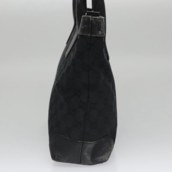 GUCCI GG Canvas Hand Bag Black 33890 Auth ep7056