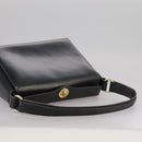GUCCI Hand Bag Leather Black Gold Auth ep7067-11