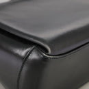 GUCCI Hand Bag Leather Black Gold Auth ep7067-14