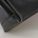 GUCCI Hand Bag Leather Black Gold Auth ep7067-16