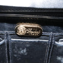 GUCCI Hand Bag Leather Black Gold Auth ep7067-19