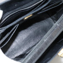 GUCCI Hand Bag Leather Black Gold Auth ep7067-20