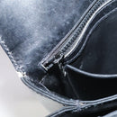 GUCCI Hand Bag Leather Black Gold Auth ep7067-24