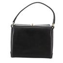 GUCCI Hand Bag Leather Black Gold Auth ep7067-3