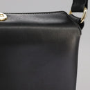 GUCCI Hand Bag Leather Black Gold Auth ep7067-4