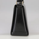 GUCCI Hand Bag Leather Black Gold Auth ep7067-6