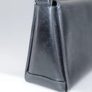 GUCCI Hand Bag Leather Black Gold Auth ep7067-7