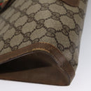 GUCCI GG Supreme Web Sherry Line Clutch Bag PVC Beige Red 89 01 033 Auth ep7068-7