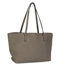 FENDI Celeria Hand Bag Leather Silver Auth ep7070-1