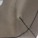 FENDI Celeria Hand Bag Leather Silver Auth ep7070-16
