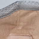 FENDI Celeria Hand Bag Leather Silver Auth ep7070-17