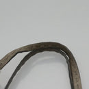 FENDI Celeria Hand Bag Leather Silver Auth ep7070-8