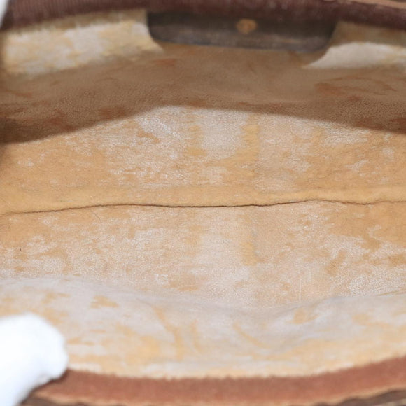 GUCCI GG Supreme Web Sherry Line Clutch Bag PVC Beige Red 64 01 001 Auth ep7072