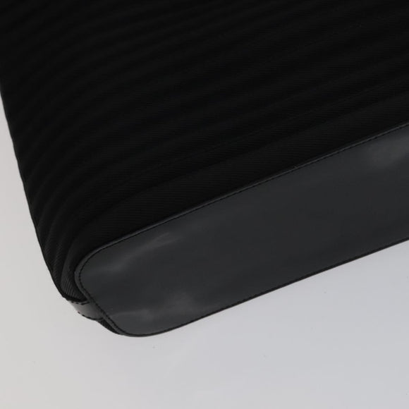 GUCCI Bamboo Hand Bag Nylon 2way Black 000 1705 0588 Auth ep7106