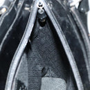 GUCCI Bamboo Hand Bag Nylon 2way Black 000 1705 0588 Auth ep7106-18